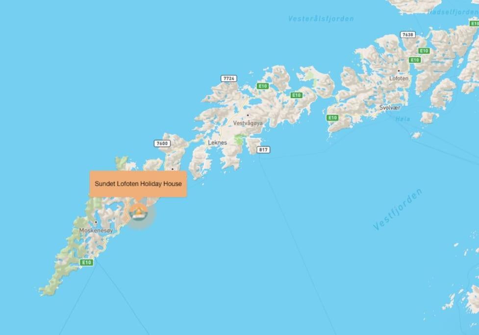 Вилла Sundet Lofoten Holiday House Sund  Экстерьер фото